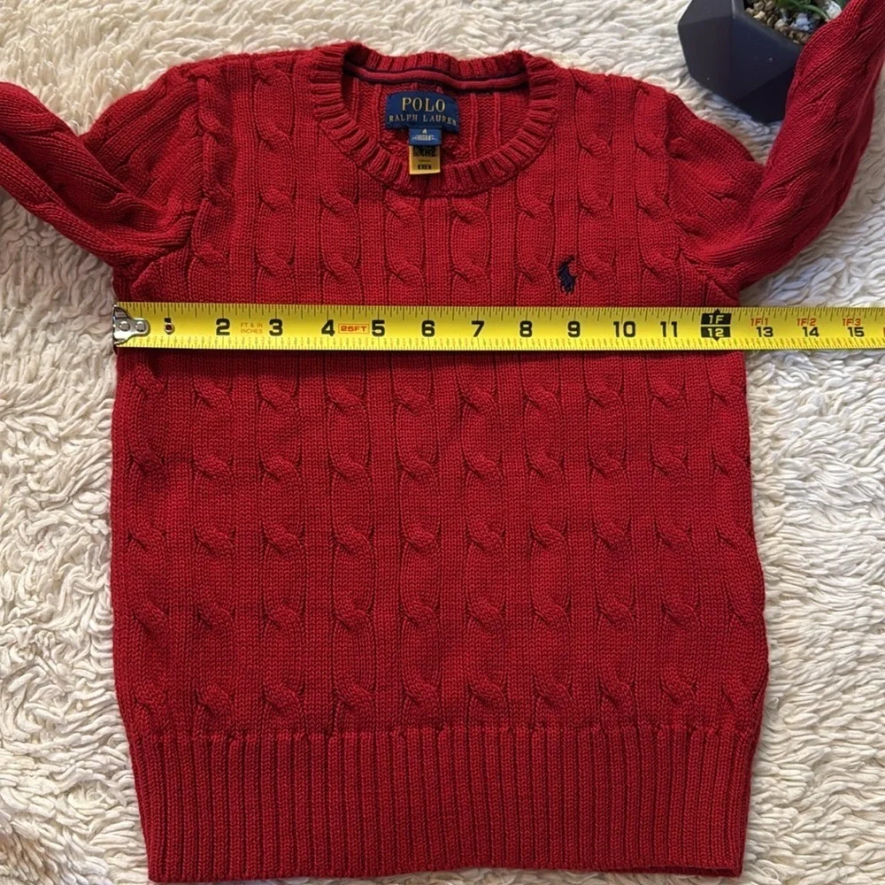 NWOT Polo Ralph Lauren Cable-Knit Cotton Sweater for kid size 4
